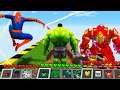 HOW TO TROLL PLAYERS AS Spider Man vs Hulk vs Iron Man Superhero How to play Minecraft Mods