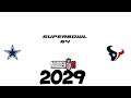 Madden NFL 2009 PSP Offscreen Franchise Superbowl 64! Cowboys VS. Texans 2029!