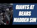 New York Giants at Chicago Bears Week 2 Madden 21 Simulation | Daniel Jones versus Mitch Trubisky