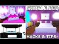 Simple & Easy Bedroom Building HACKS & TIPS In ADOPT ME!!! | SunsetSafari