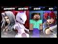Super Smash Bros Ultimate Amiibo Fights – Sephiroth & Co #387 Sephiroth & Mewtwo vs Steve & Roy