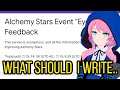 Time to get your voices heard (Feedback Survey) | Alchemy Stars