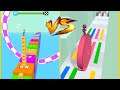 Cube Surfer Vs Layers Roll : Gameplay Walkthrough Part 3 - Level 1-9999 All Level (iOS, Android)