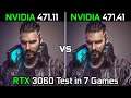 Nvidia Drivers (471.11 vs 471.41) RTX 3060 Test in 7 Games