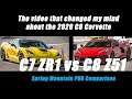 The C8 is a TRACK WEAPON! 2020 C8 Corvette Z51 vs 2019 C7 ZR1 at Spring Mountain! (PDR Comparison)