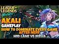 Wild Rift Akali How to Play After Nerf  | Wild Rift Akali Build and Ruens | Wild Rift Akali guide