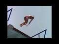 Catherine Sutherland One-Piece Pink Swimsuit Body Dive Pool Scene