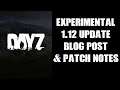DayZ Update 1.12 Experimental Release Blog Post & Patch Notes - PC & Xbox - PLANTS IN GREENHOUSES!