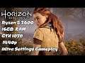 Horizon zero Dawn PC Benchmark Ryzen 5 2600 16GB GTX 1070 1440p Ultra Settings Gameplay