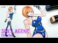 How to draw Sexy Agent | Manga Style | sketching | anime character | ep-340