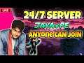 🔴MINECRAFT LIVE With SUBSCRIBERS 24/7 SERVER | PE + JAVA Cracked Minecraft SMP | Live Stream Hindi