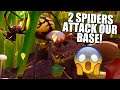 2 SPIDERS ATTACK OUR BASE! 😱