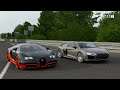 Forza 7 Drag race: Bugatti Veyron SS vs Audi R8 V10 Plus (Maxed out)