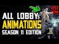 NEW All normal and RARE lobby animations season 11 edition Apex Legends