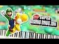 New Super Mario Bros. Wii - World 5 Map Theme Piano Tutorial Synthesia