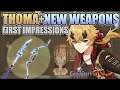 New Weapons... Are they REALLY that valuable? | Thoma Trailer Reaction | Genshin Impact