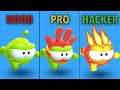 NOOB vs PRO vs HACKER in Om Nom Run Game