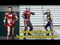 Super Hero Encounters at Avengers Campus Including Spider-Man, Black Widow, Captain America, Ant-Man