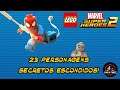 TODOS os 23 PERSONAGENS ESCONDIDOS por CÓDIGO! - LEGO MARVEL SUPER HEROES 2 | RafaFndz