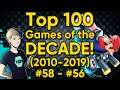 TOP 100 GAMES OF THE DECADE (2010-2019) - Part 15: #58-56
