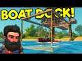 We Built a Tree House Dock for the Survival Ship! - Scrap Mechanic Survival Gameplay