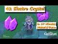 42 Electro Crystal in 17 Minutes Liyue Region Material Farm Genshin Impact