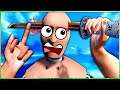 BEATING UP CRASH TEST DUMMIES! in Physics Playground VR