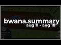 bwana.summary - Aug 11 - Aug 18