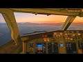 Cockpit 737-800 | Landing in Phuket RWY 09 | X-Plane 11