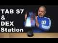 How to connect a Galaxy TAB S7 to a DEX Station for HDMI to TV or gaming monitor with USB C extender