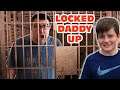 Kid Temper Tantrum Locks Dad In A Jail Cell - Baby Pulls Hotel Alarm FOR REALS - NOT A SKIT!