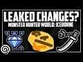 Leaked Changes? Iceborne Changes List! | Monster Hunter World
