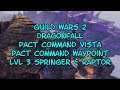 Guild Wars 2 Dragonfall Pact Command Vista Pact Command Waypoint Lvl 3 Springer & Lvl 3 Raptor