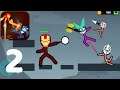 *Iron Man* Stickman Fight Battle Gameplay Walkthrough (ios,Android)