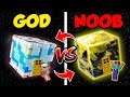 Minecraft NOOB vs. GOD: SWAPPED PLANET BLOCK HOUSE CHALLENGE in Minecraft (Compilation)