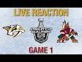 Predators vs Coyotes: Game 1 Live Reaction! (no game feed)