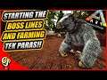 Setting Up A TEK PARASAUR Farm And Taming A Max LVL MEGATHERIUM!! || Ark Story Unmodded Ep 6!