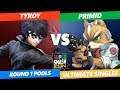 SSC 2019 SSBU -  Tyroy (Joker) VS  Primid (Fox) Smash Ultimate Round 1 Pools