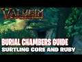 BURIAL CHAMBER, SURTLING CORE AND SMELTER OR CHARCOAL KILN | VALHEIM TUTORIAL 11