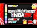 RANKING EVERY NBA2K GAME IN TIERS.. BUT WITH A TWIST..