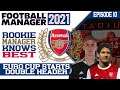 RMKB - E10 o Football Manager 2021 (BETA) | Arsenal Career | Euro Champ. Cup STARTS Double Header