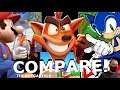 Sonic, Mario and Crash Mobile Game Comparisons