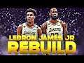THE LEBRON JAMES JR. REBUILD! NBA 2K20