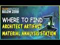 WHERE TO FIND ARCHITECT ARTIFACT MATERIAL ANALYSIS STATION IN SUBNAUTICA BELOW ZERO