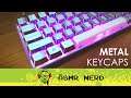 ASMR | All-Metal Keyboard! Relaxing Mechanical Keyboard Metal Keycaps Installation & Test