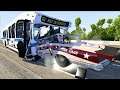BeamNG PC -Will High Speed CRASHES in SLOW MOTION Explode??!! DRAG Pack Vs. Traffic!!