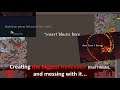 Creating the biggest hellevator in Terraria with tedit, and testing various things...