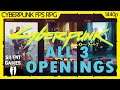 Cyberpunk 2077 All 3 Openings Lifepath Intro/Opening act - PC Gameplay (No commentary) 1440p