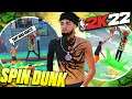 INSANE SPIN DUNK at the park on NBA 2K22! Quick Stops and Slow Stops!