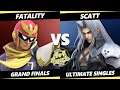 4o4 Smash Night 19 GRAND FINALS - Fatality (Captain Falcon) Vs. Scatt (Snake, Sephiroth) - SSBU
